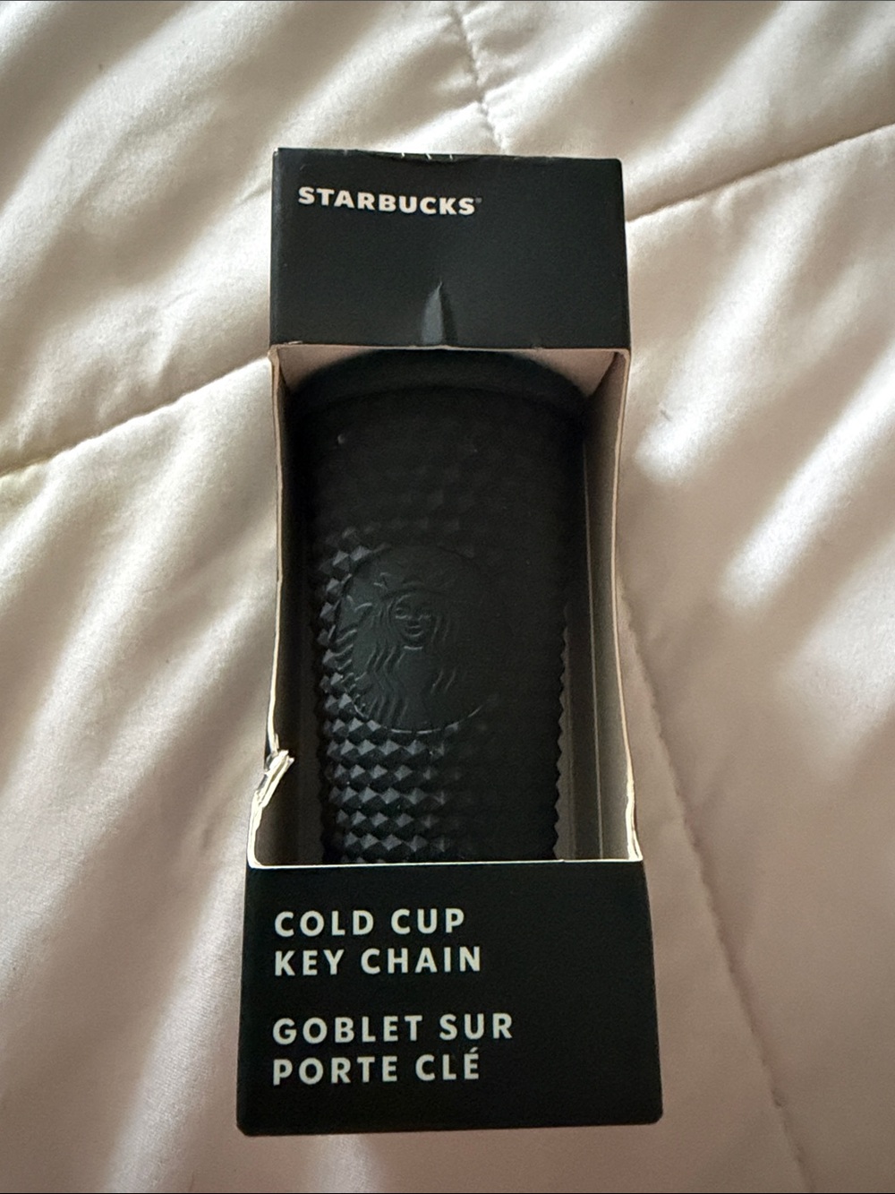 Starbucks Dark Green Textured Cold Cup Key Holder